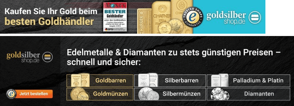 Kaufen Sie beim besten Goldhändler Deutschlands, dem GoldSilberShop in Freiburg, Kartäuserstr. 49, 79102 Freiburg, Hotline: 0761382011